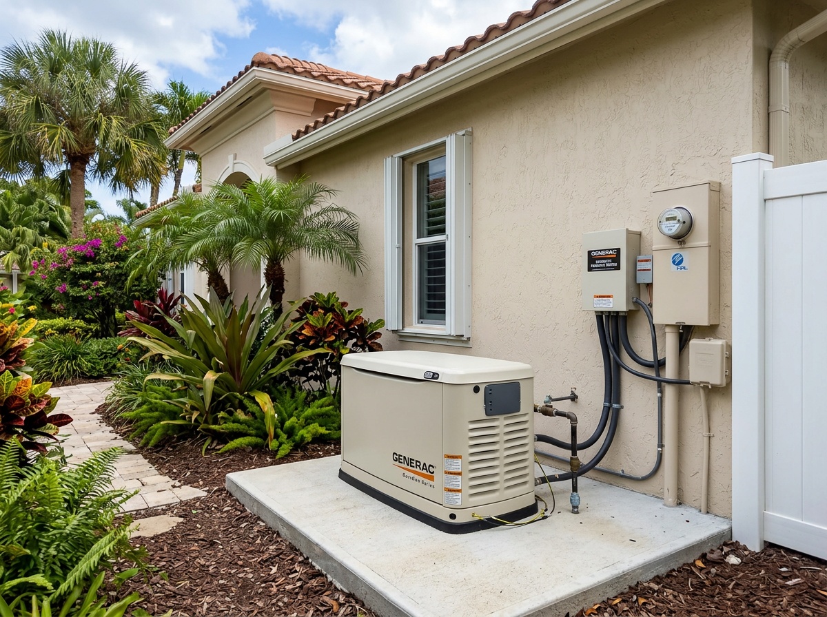 Whole home generator installation